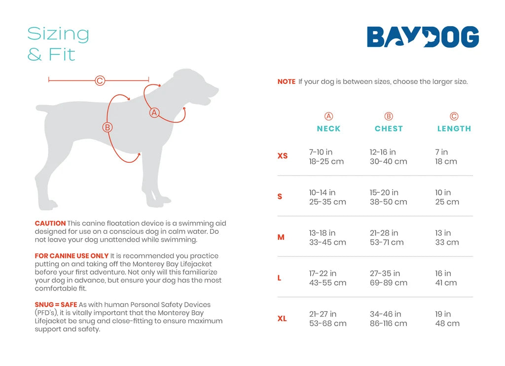 Monterey Bay Life jacket - BAYDOG