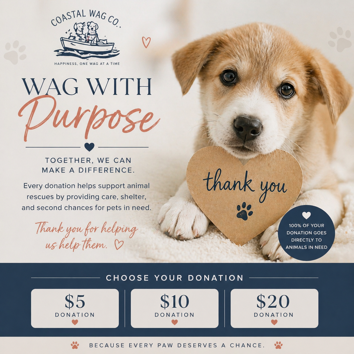 Wag With Purpose - GIVE BACK