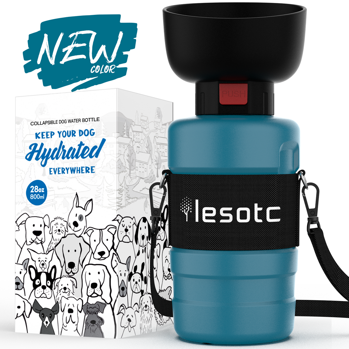 FOLDABLE DOG WATER BOTTLE-3RD GEN-0