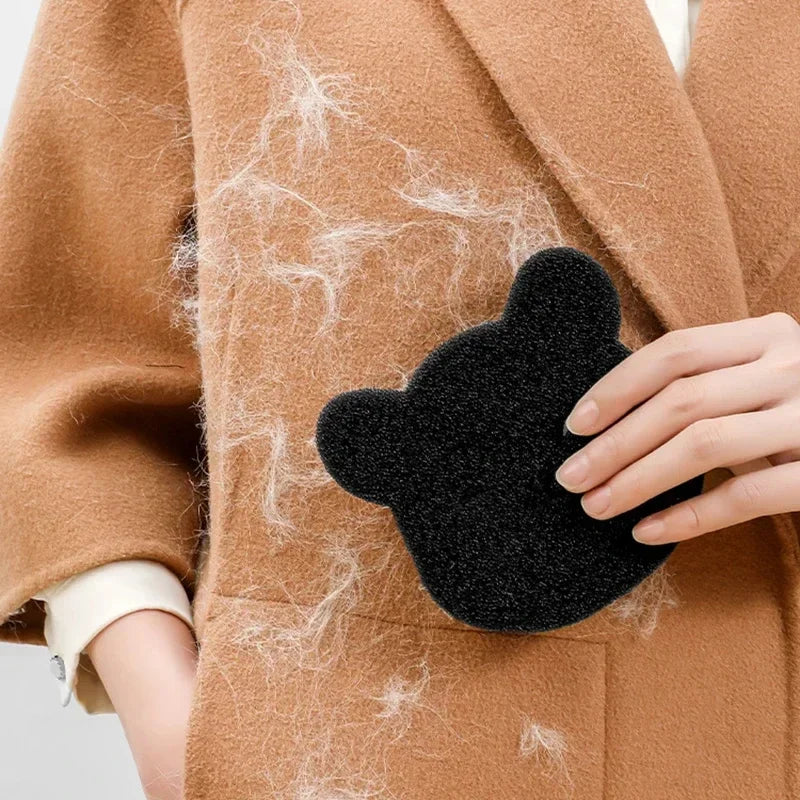 4/8PCS Pet Hair Remover Bear Shape Laundry Ball Washing Machine Lint Catcher Reusable Clothes Sofa Cat Dog Hair Cleaning Sponge-2