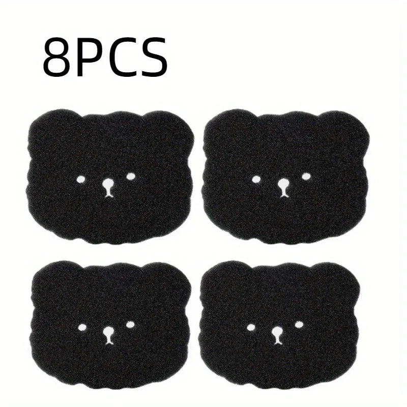 4/8PCS Pet Hair Remover Bear Shape Laundry Ball Washing Machine Lint Catcher Reusable Clothes Sofa Cat Dog Hair Cleaning Sponge-9