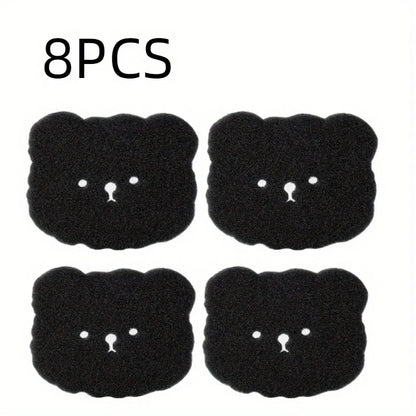 4/8PCS Pet Hair Remover Bear Shape Laundry Ball Washing Machine Lint Catcher Reusable Clothes Sofa Cat Dog Hair Cleaning Sponge-9