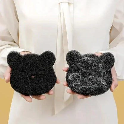 4/8PCS Pet Hair Remover Bear Shape Laundry Ball Washing Machine Lint Catcher Reusable Clothes Sofa Cat Dog Hair Cleaning Sponge-3