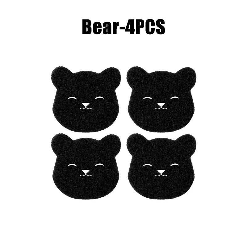 4/8PCS Pet Hair Remover Bear Shape Laundry Ball Washing Machine Lint Catcher Reusable Clothes Sofa Cat Dog Hair Cleaning Sponge-5