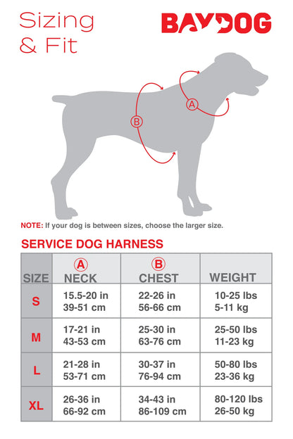 Red Service Dog Harness - BAYDOG