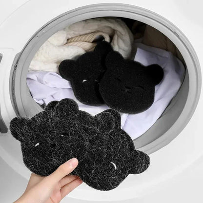 4/8PCS Pet Hair Remover Bear Shape Laundry Ball Washing Machine Lint Catcher Reusable Clothes Sofa Cat Dog Hair Cleaning Sponge-4