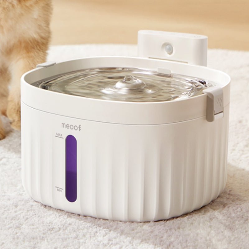 Wireless Smart Sensor Pet Water Fountain with Ceramic Plate-0
