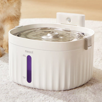 Wireless Smart Sensor Pet Water Fountain with Ceramic Plate-0